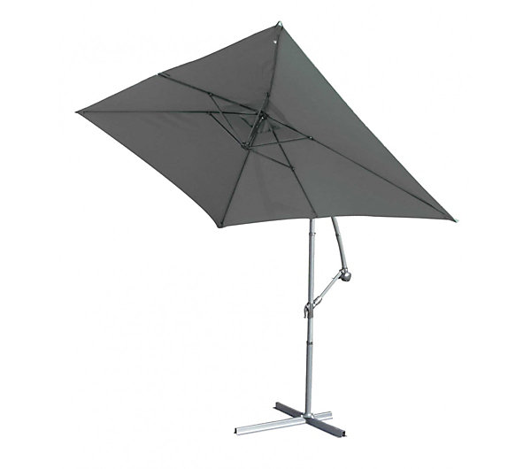 Parasol Structure Métal à Pied Déporté 3 x 2 m (3x2 m - Gris anthracite)
