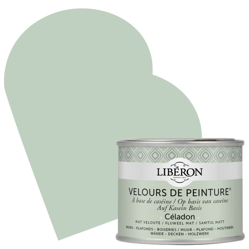 Peinture pour murs Velours de Peinture céladon mat 0,125 L LIBERON
