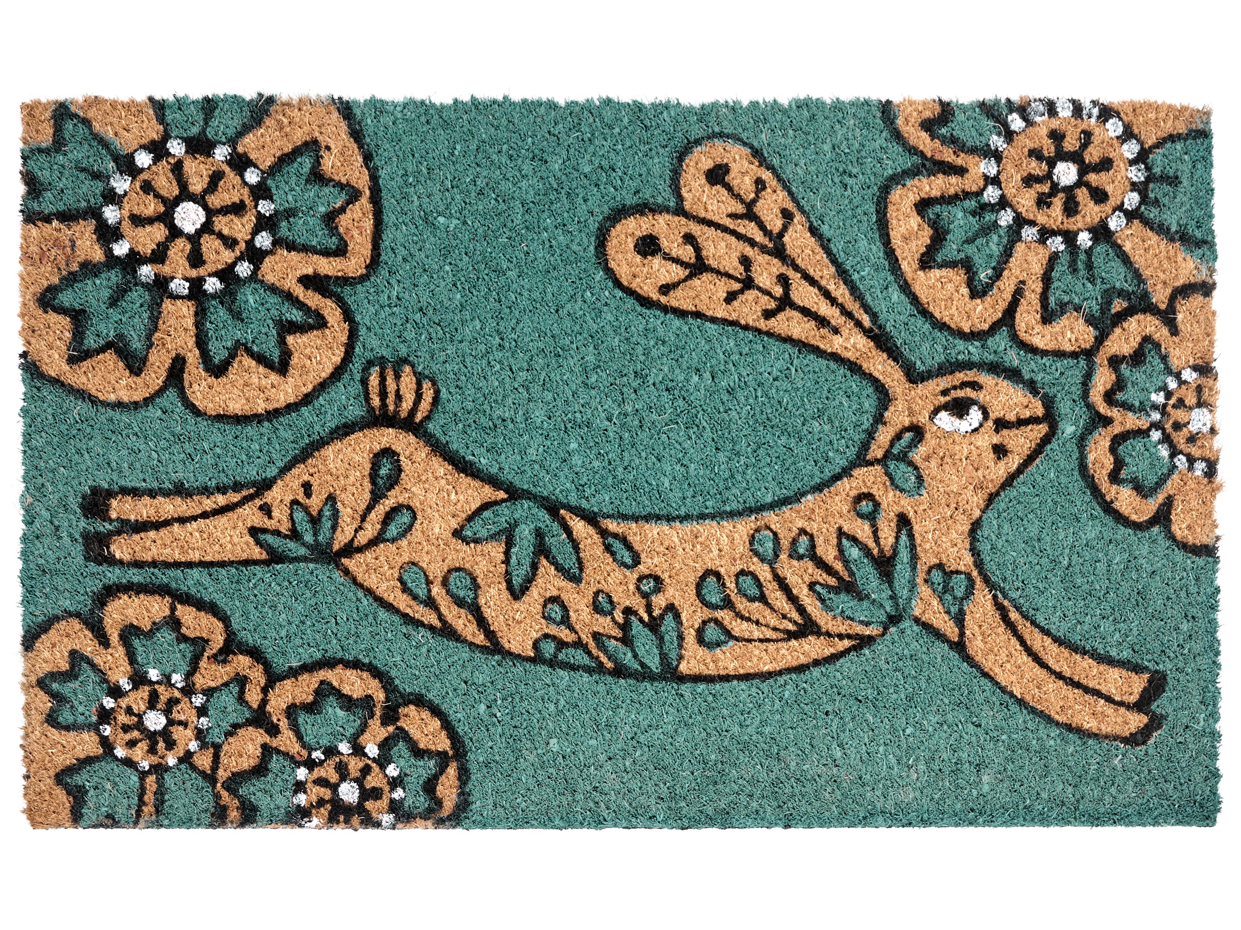 Doormat CLARK Teal 40 x 60 cm Rabbit Coir