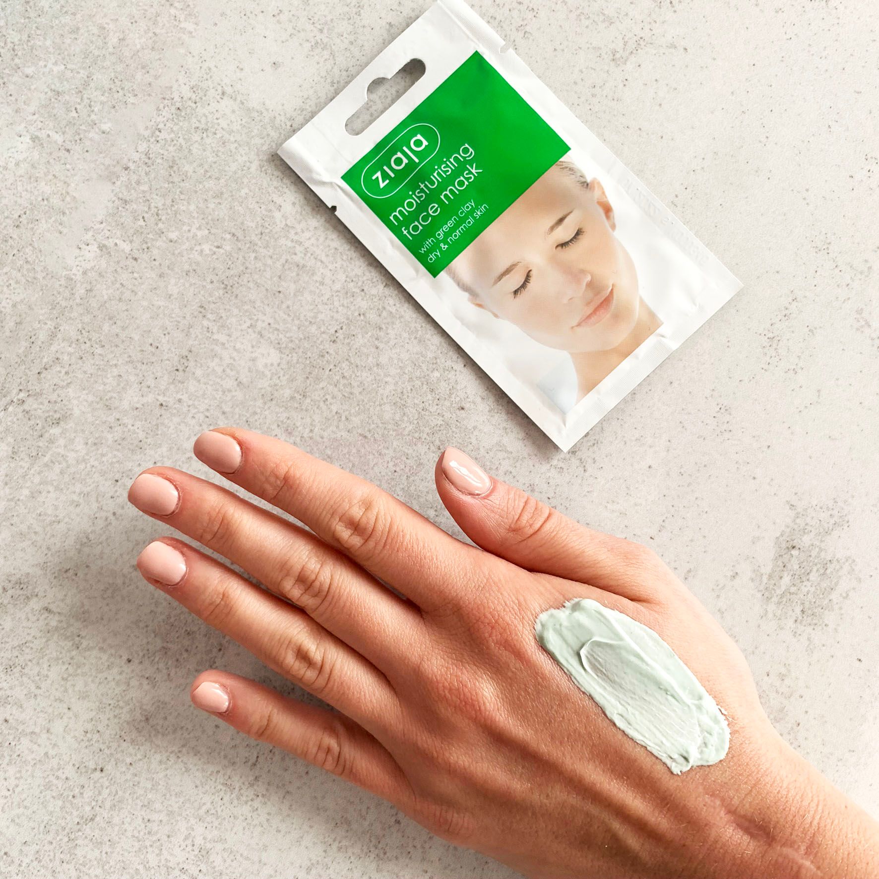 Ziaja Moisturising Face Mask With Green Clay/Sachet/Display 7ml