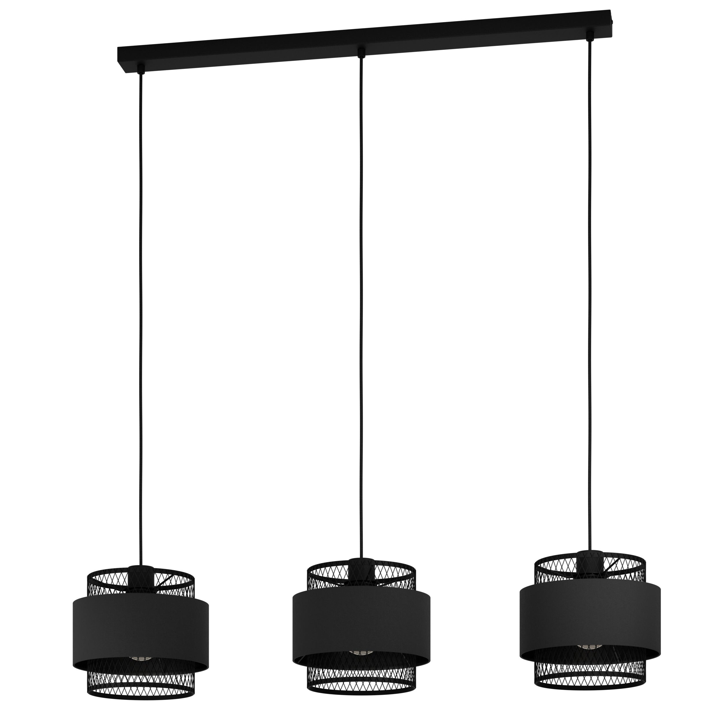 EGLO hanglamp Bazely - e27 - 99 cm - zwart