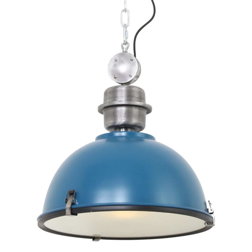 Steinhauer hanglamp bikkel - 1 lichts - 42x 145 cm - blauw