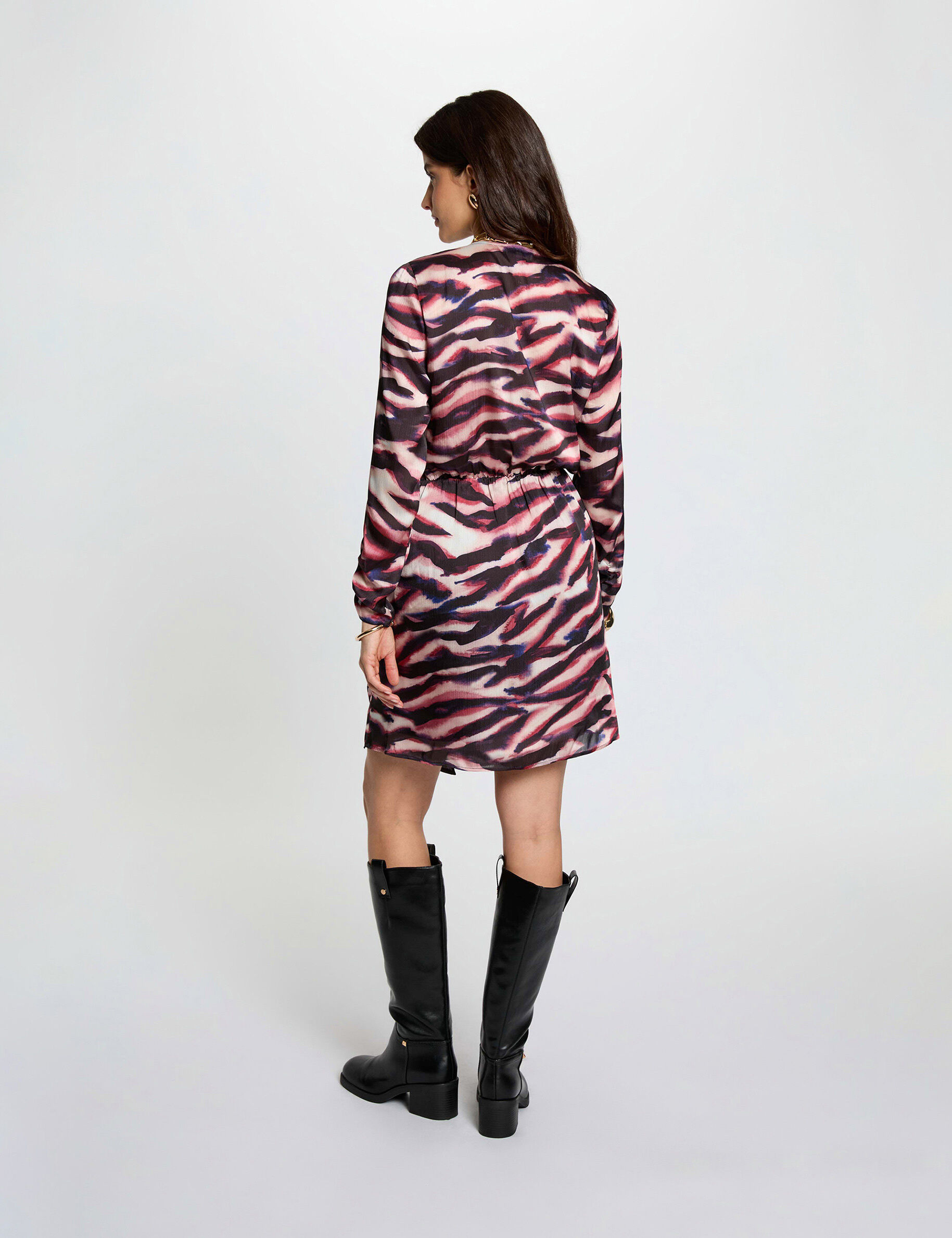 Short Wrap Dress Multicolor Women