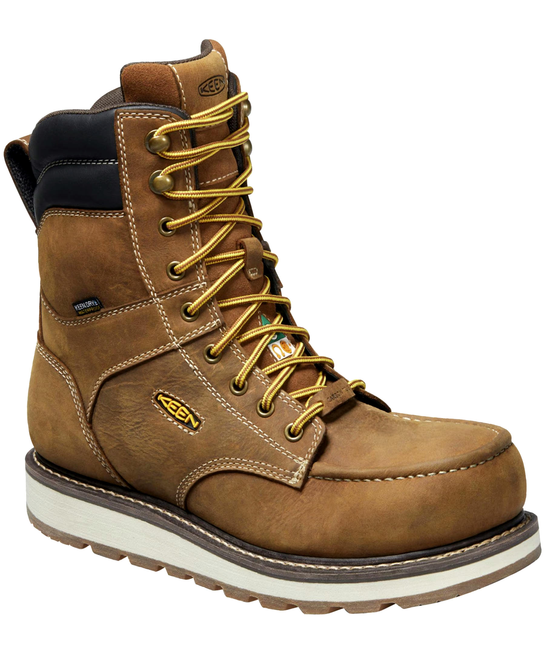 Keen Utility Men's 8 Inch Cincinnati Composite Toe Composite Plate Waterproof Work Boots