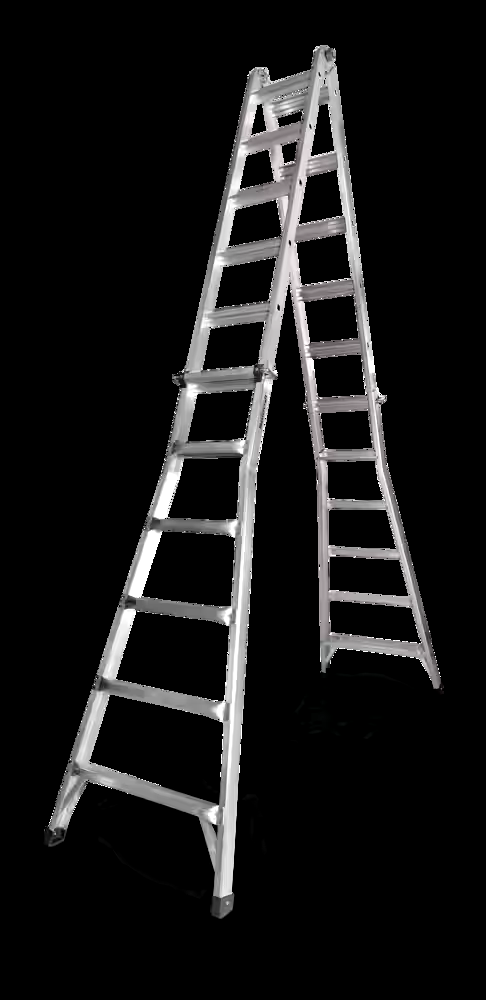 Mastercraft Grade 1A Aluminum Multi-Task Ladder, 25-ft, 300-lb