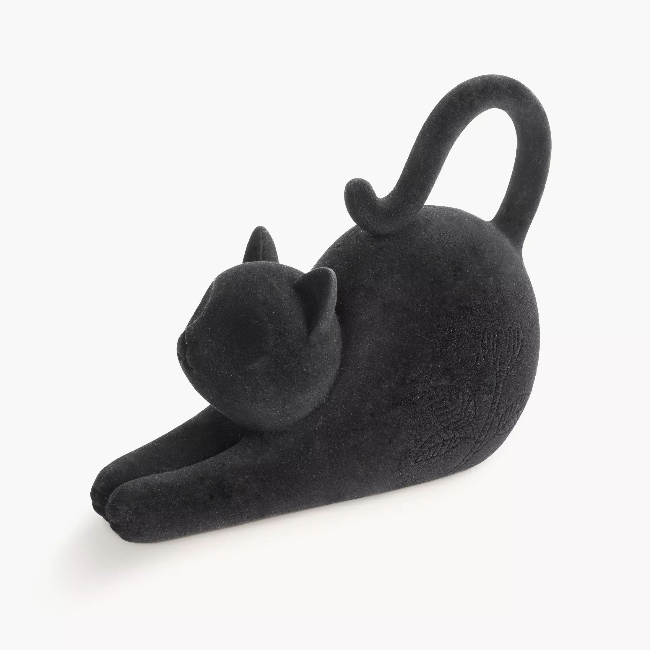 Figurka czarna kot 23x10x17 cm MOLY