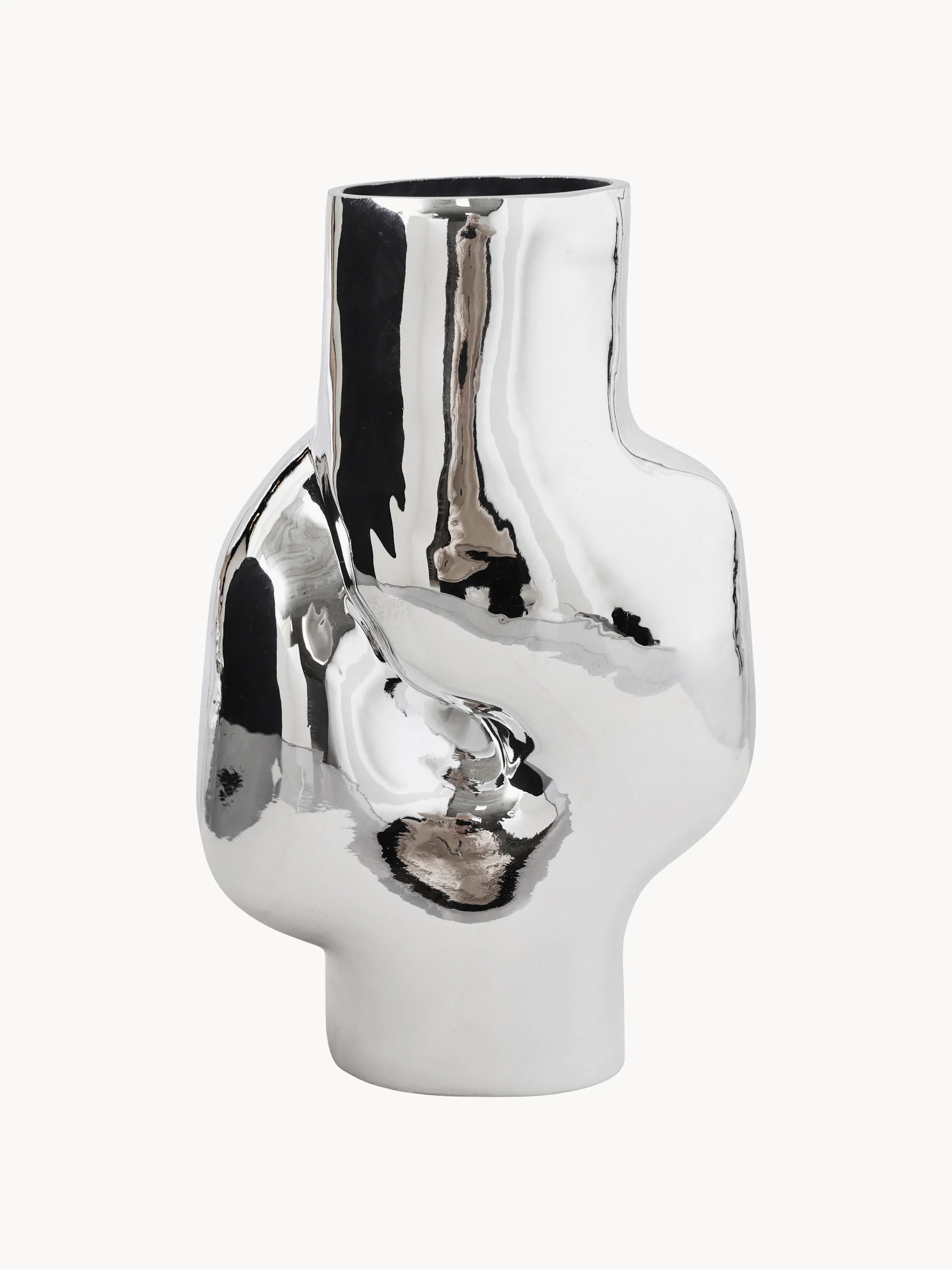 Handgefertigte Glas-Vase Gleam, H 32 cm