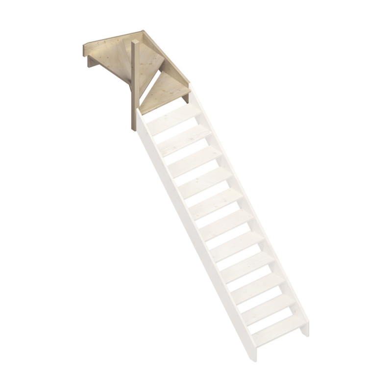 1/4 tournant haut gauche pour escalier Jura SOGEM