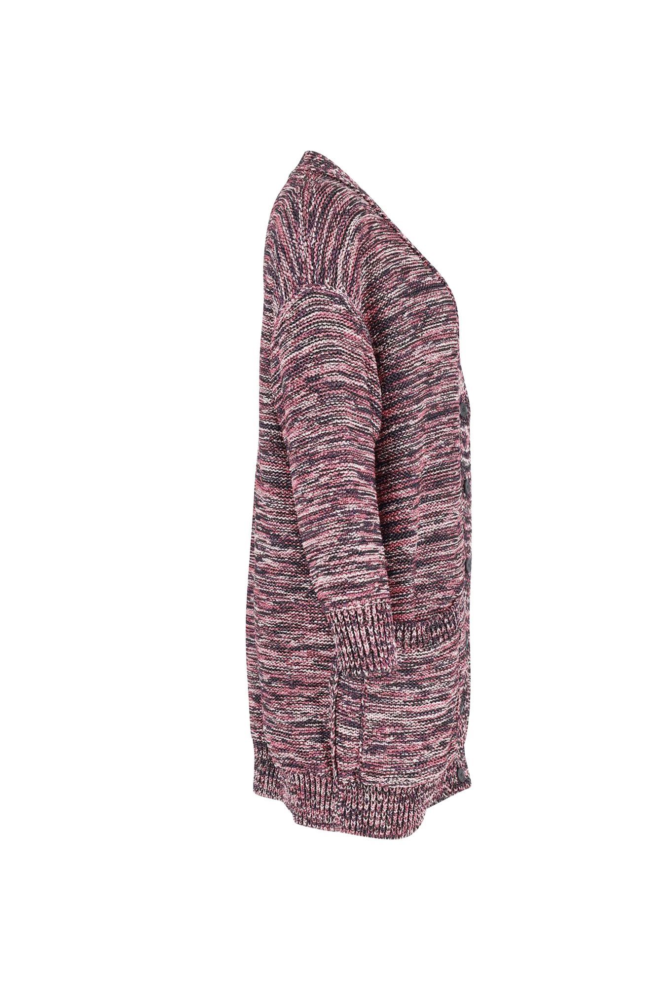 M Missoni Preloved Oversized Metallic Knitted Cardigan in Multicolor Viscose