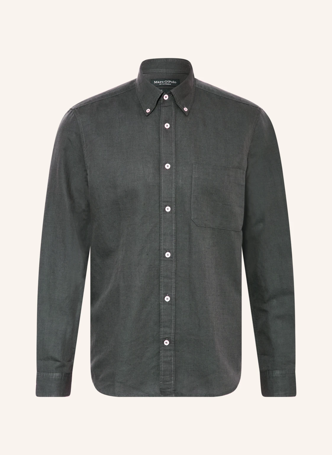 Marc O'Polo Hemd Regular Fit mit Leinen