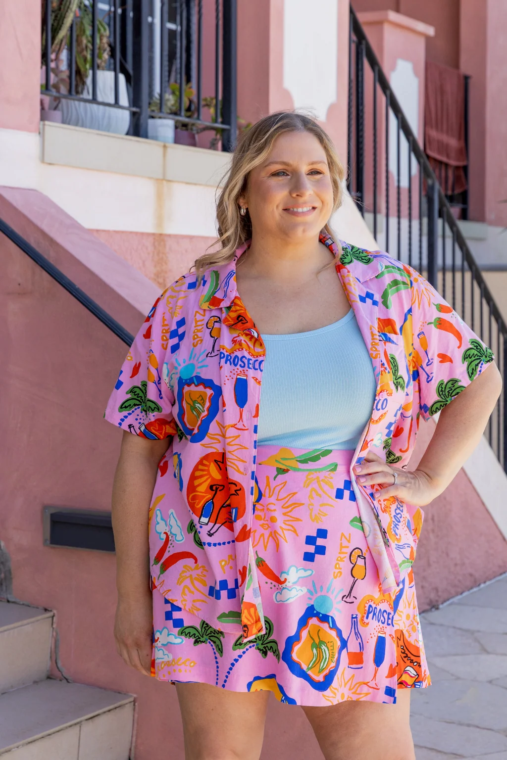 Marley Linen Blend Shirt in Cin Cin
