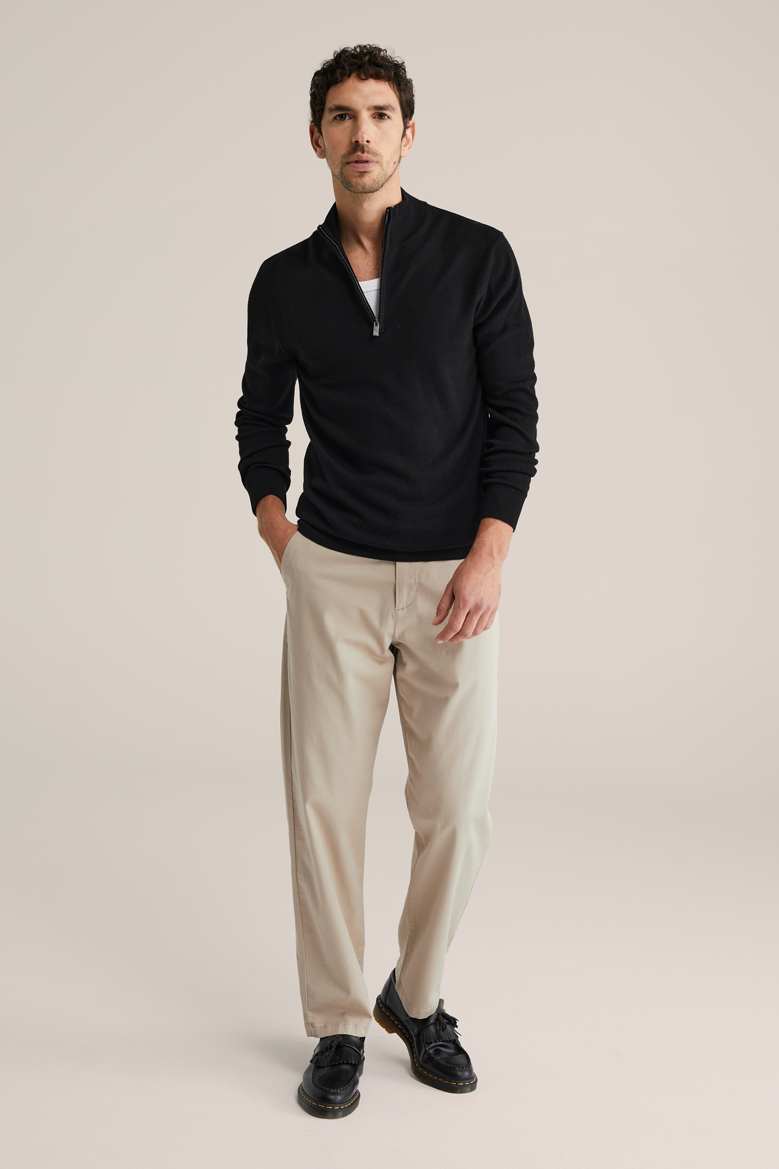 Heren regular fit chino
