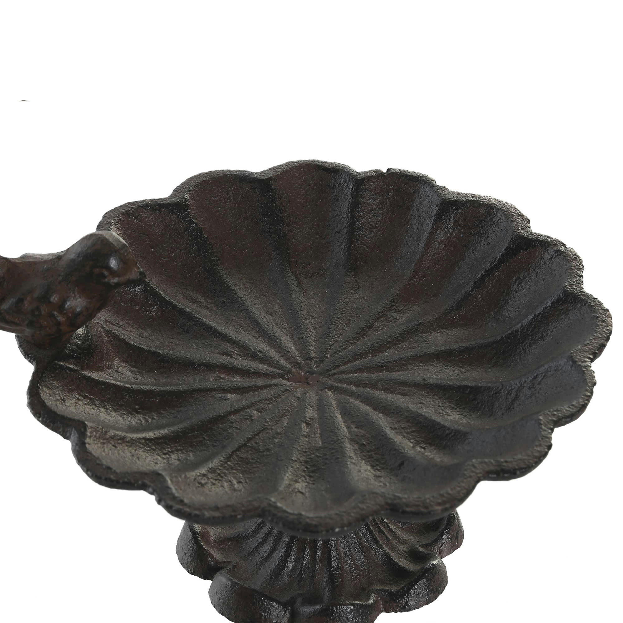 - Fontaine abreuvoir pour oiseaux en fonte 17.5x15.5x11.2cm