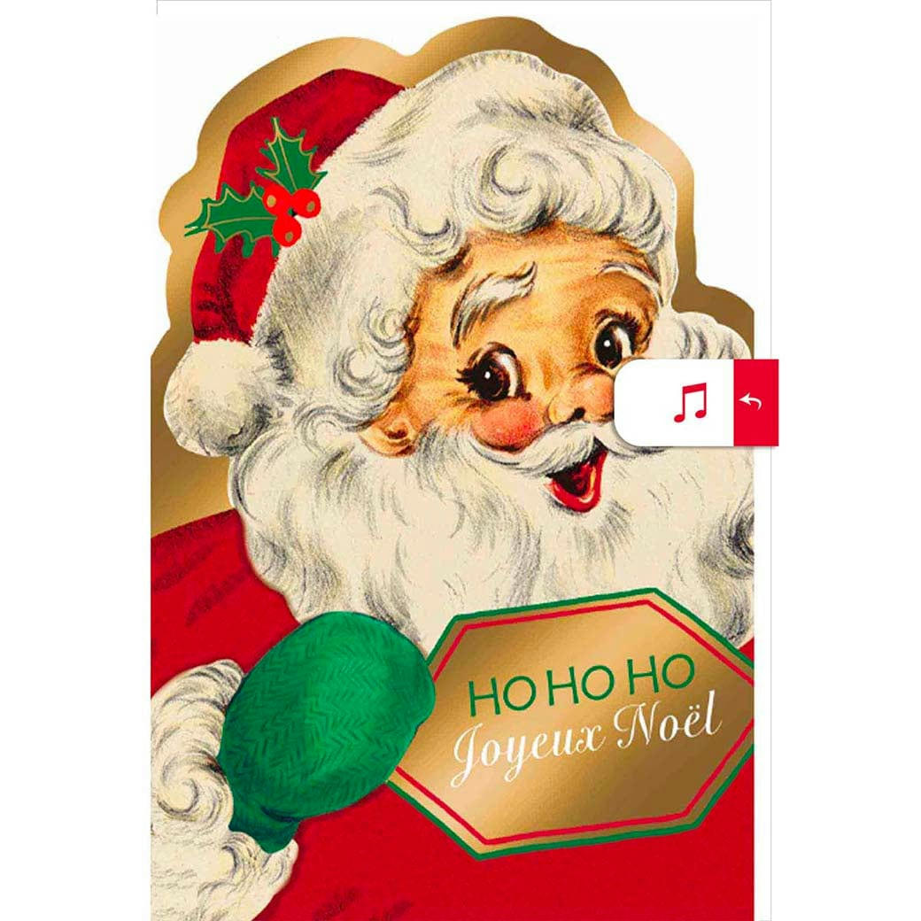 - Carte De Vœux Musicale Ho Ho Ho Joyeux Noël