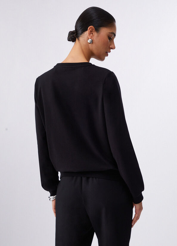 Felpa con dettagli gioiello