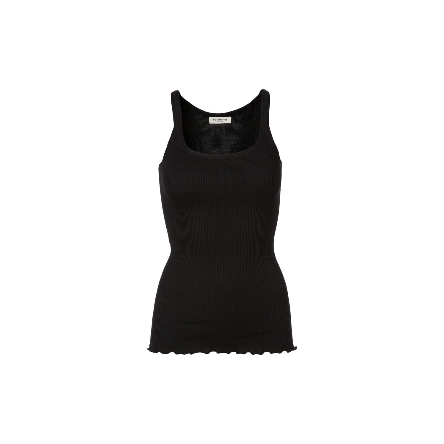 Silketop med elastikb&aring;nd, black