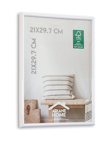 Cadre plastique gallery Ariane Home blanc l.21 x H.29cm