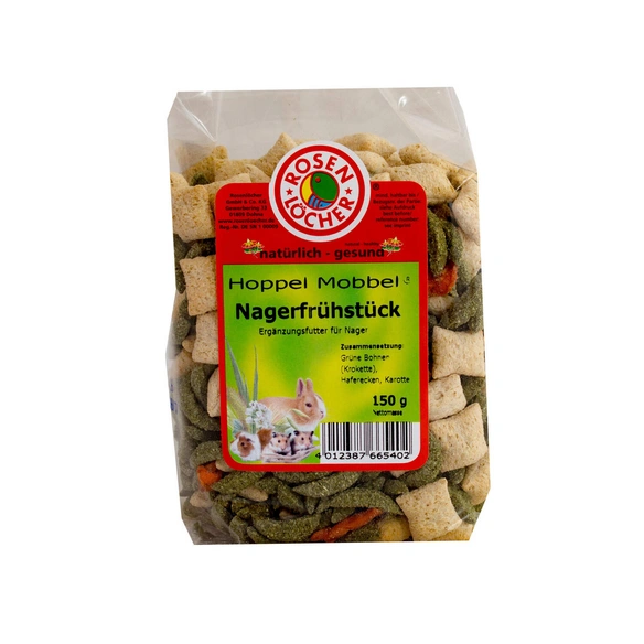 Ergänzungsfutter, Hoppel-Mobbel Nagerfrühstück 150g Ergänzungsfutter für Nager