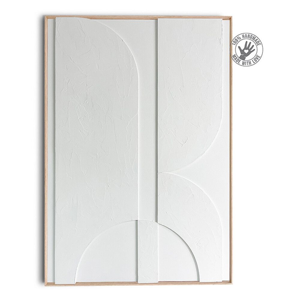 DEKORBILDE REINDERS MARS TRERAMME 70X100CM HVIT