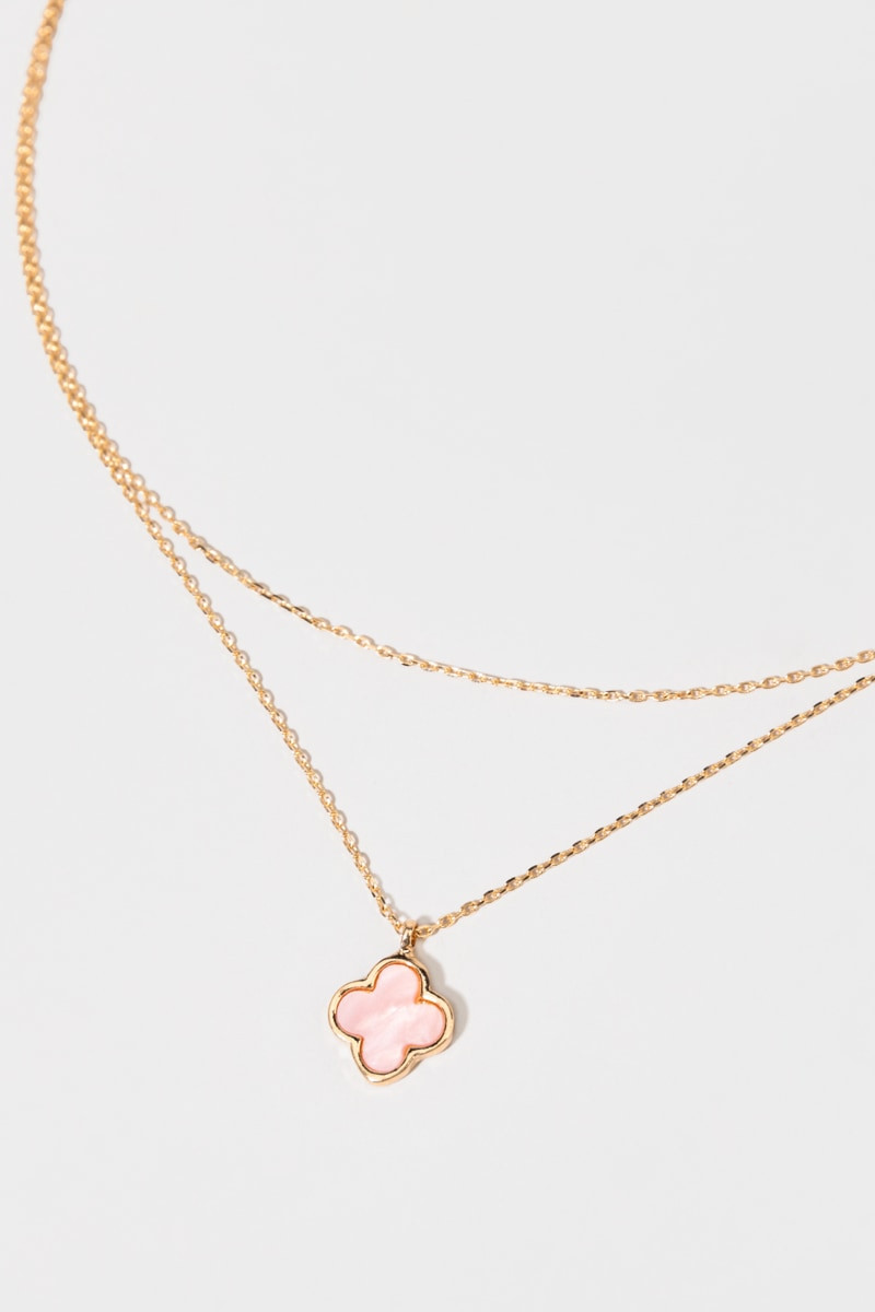 Tara Layered Clover Necklace