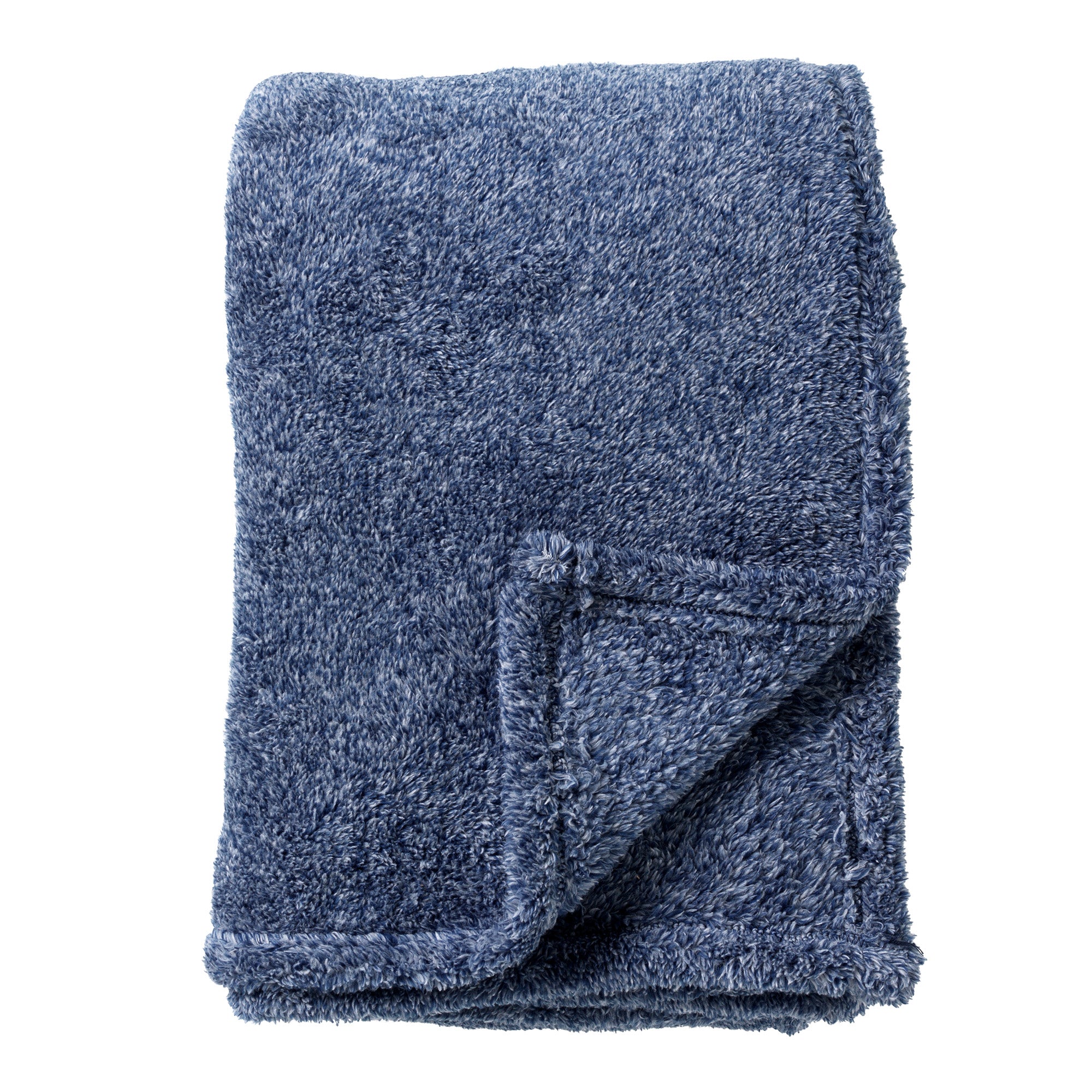 OSCAR - plaid 140x180 cm - fleece deken - gemêleerd - Insignia Blue - blauw