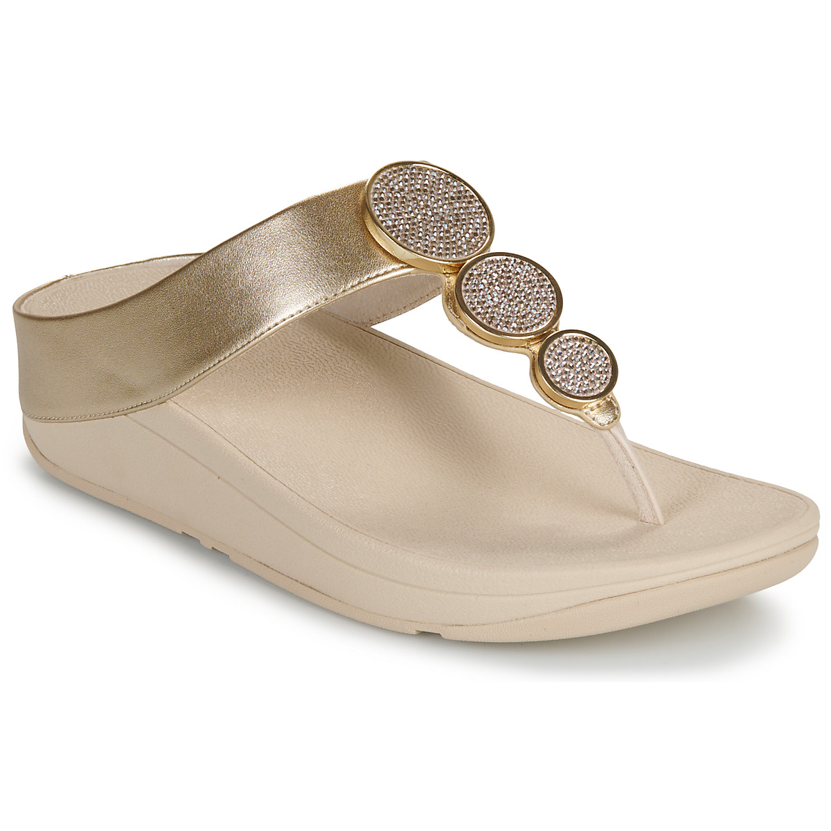 FitFlop - HALO BEAD-CIRCLE METALLIC - Beige
