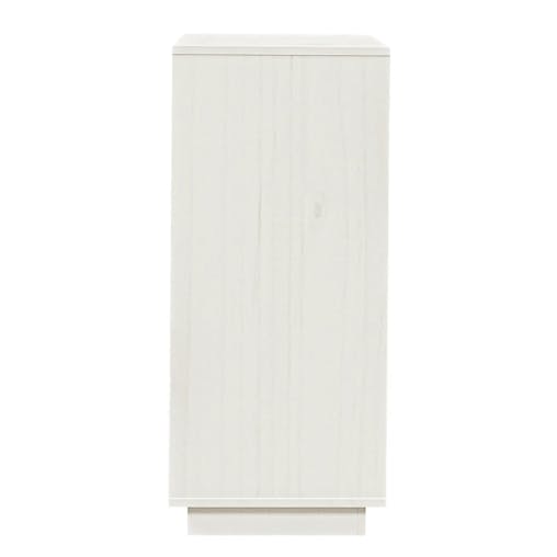 NNEVL Shoe Cabinet White 35x35x80 cm Solid Wood Pine