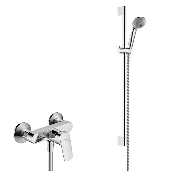 Hansgrohe Set de Douche Crometta 85 Multi / Unica' Crometta 0,65 m   Mitigeur Monocommande de Douche(71600000-Crometta4)