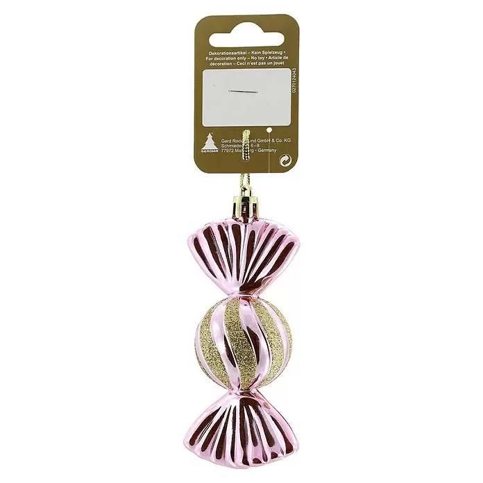 JULETREPYNT KARAMELL 11CM ROSA