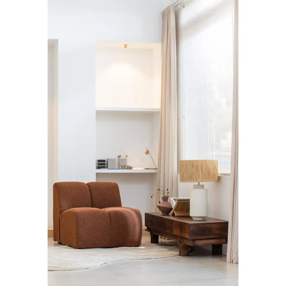 WOOOD Alya Vloerkleed - Polyester - Milk - 1x170x240