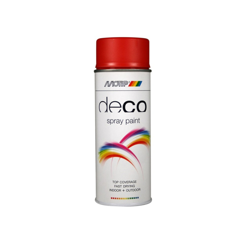 Peinture Deco Paint rouge clair brillante 0,4 L MOTIP