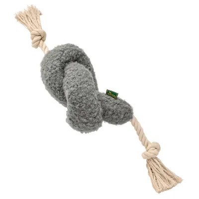Hunter Madrid Dog Toy with Rope - Grey
