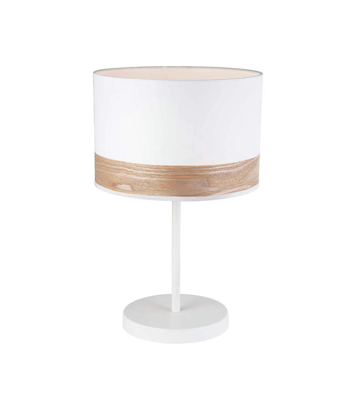 LUCIE - Lampe en métal blanc h.49 cm