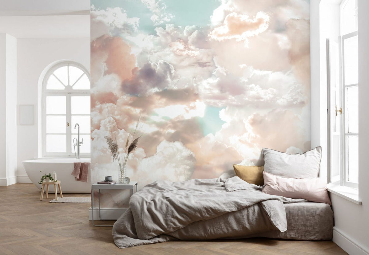 Komar fotobehang wolken roze en blauw - 350 x 250 cm - 611637