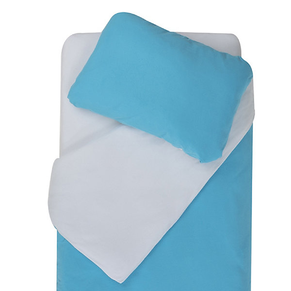 Parure de couette bicolore pour enfant (100x140 cm - Turquoise)