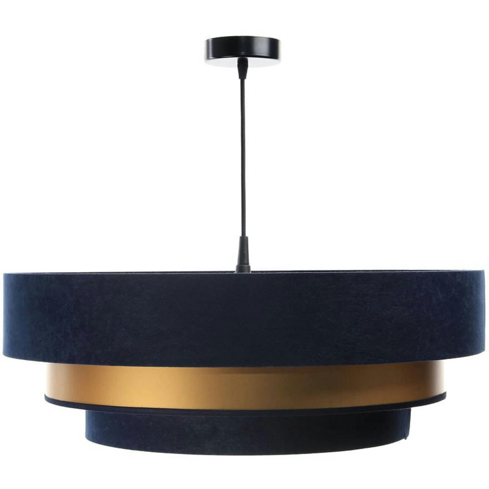 TRINITI - Suspension Tissu Bleu 60x60x25 cm