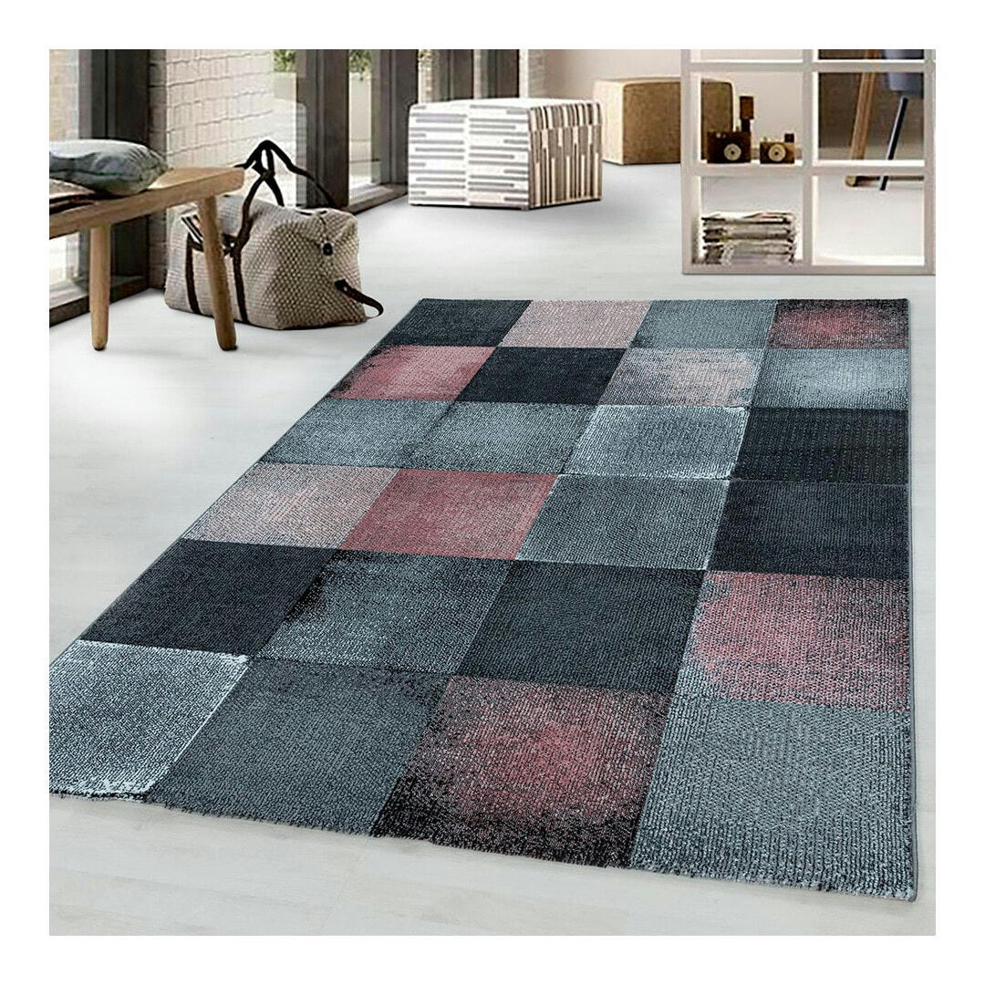 EPERVIER - Tapis  design en polypropylène rose 160x230