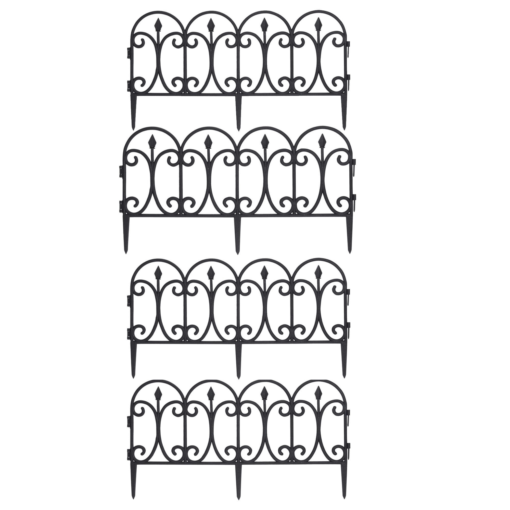 - Bordure de jardin noir - set de 4