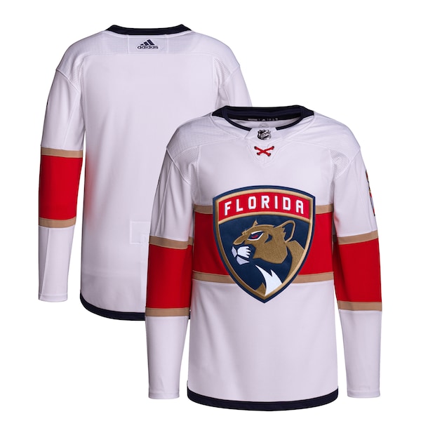 Florida Panthers adidas Away Primegreen Authentic Jersey – White