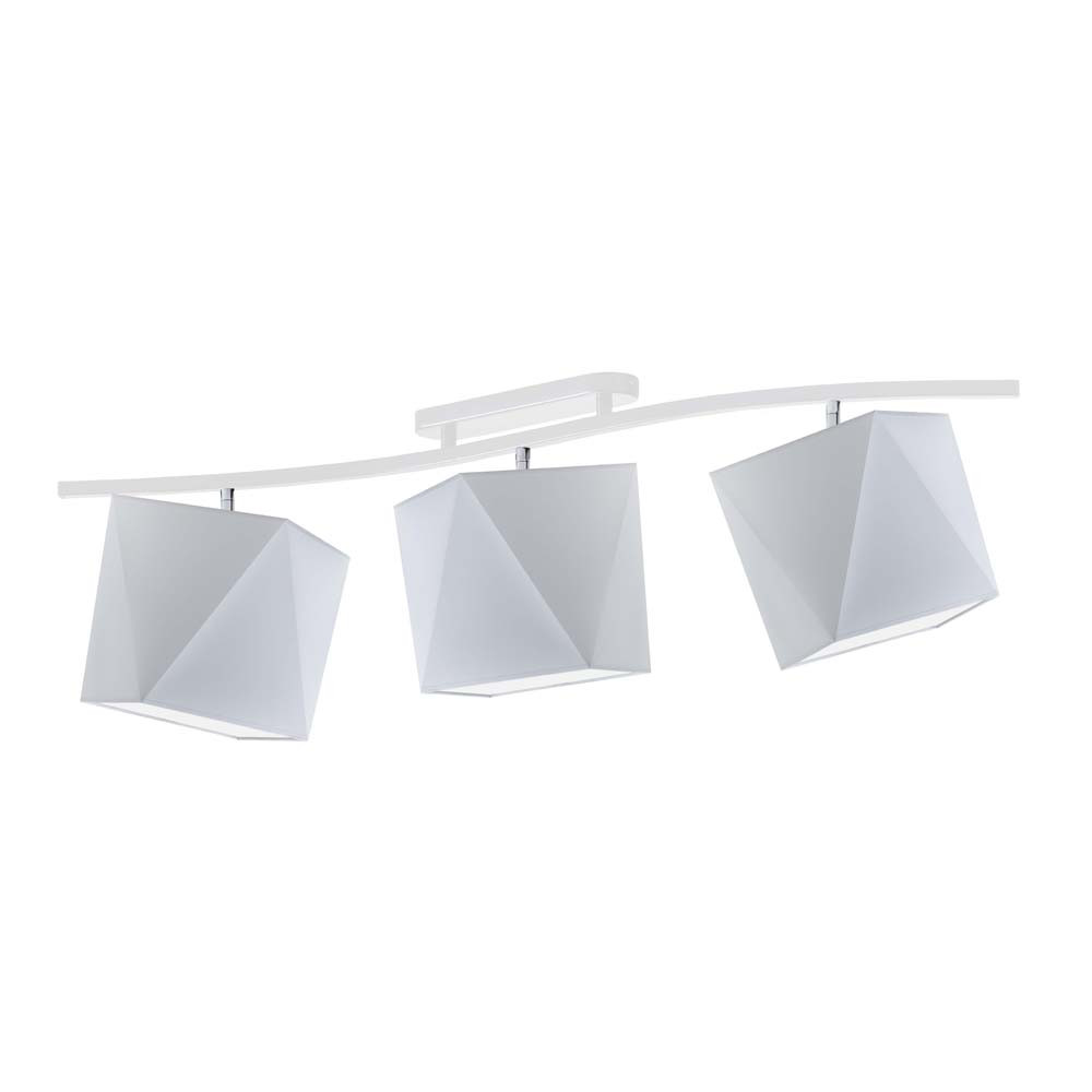 FARGO lampa trzypunktowa plafon nowoczesny Biały/ Jasny Szary