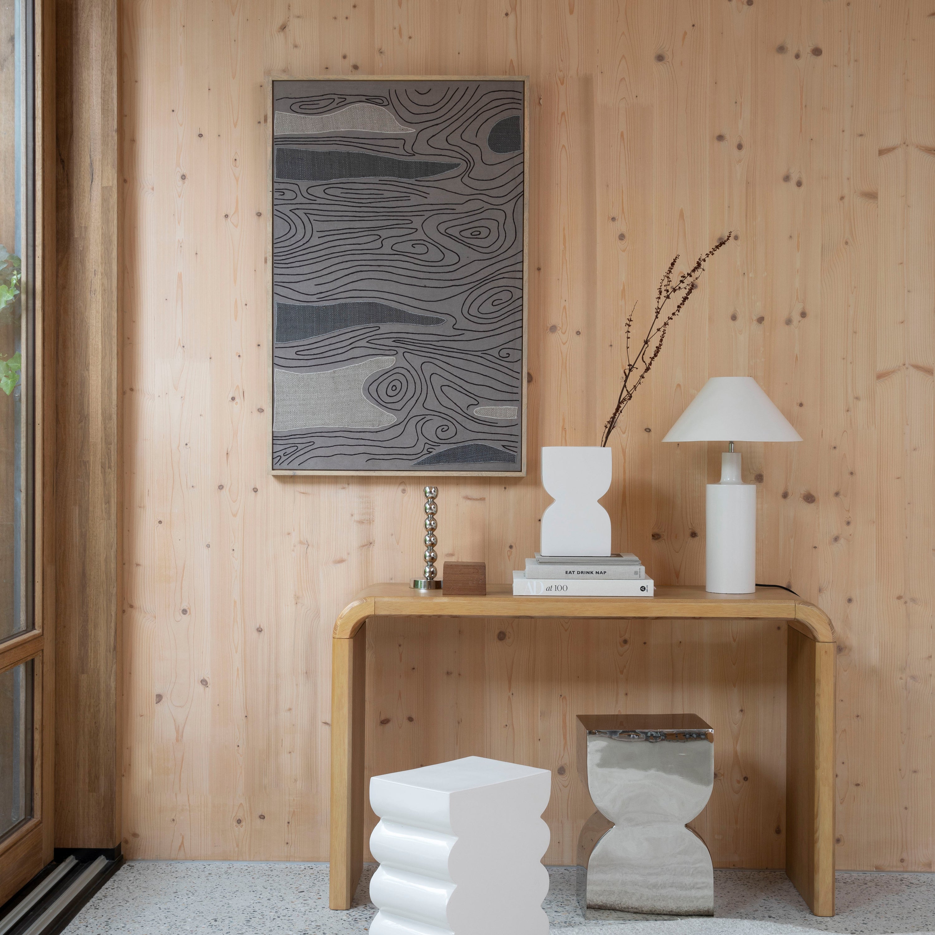 Zuiver Cones Kruk H 45 cm - Shiny Lilac