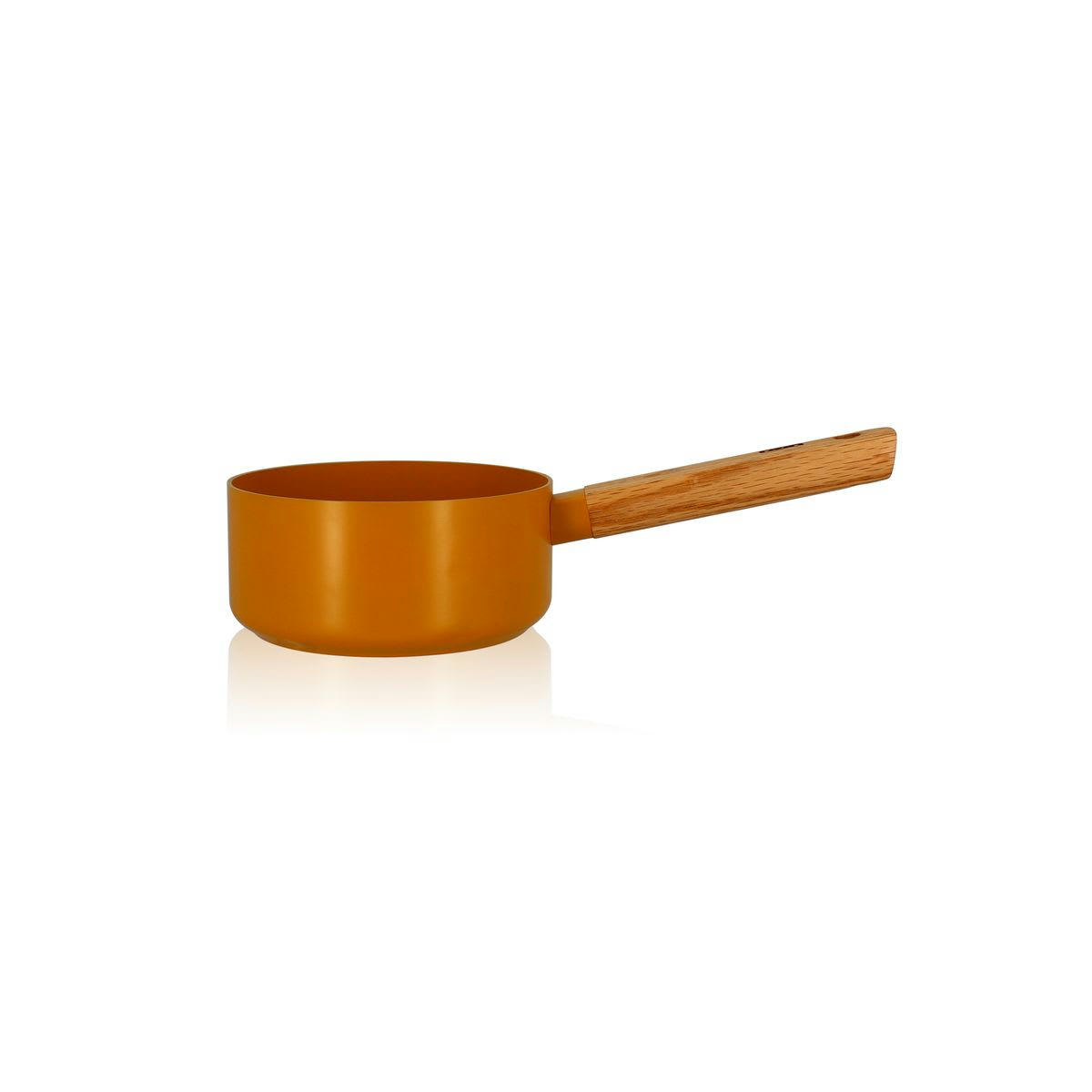 ECTOR - Casserole en aluminium/céramique jaune Ø16cm - compatible induction