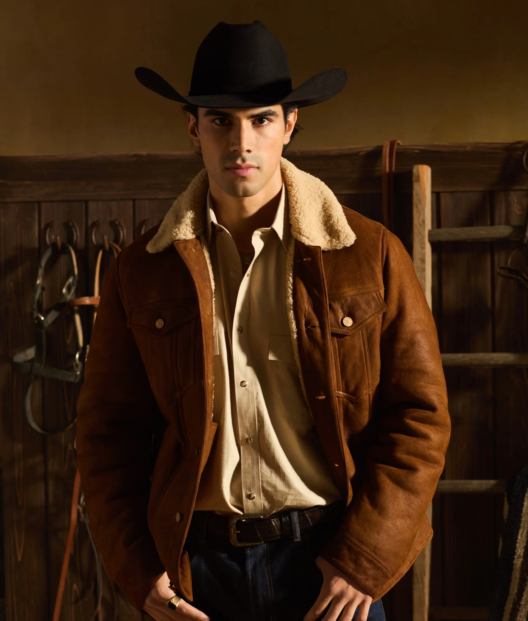 El Paso Square Dobby - Tan