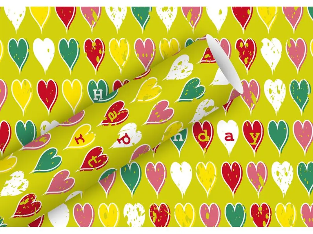 Geschenkpapier Heart Birthday