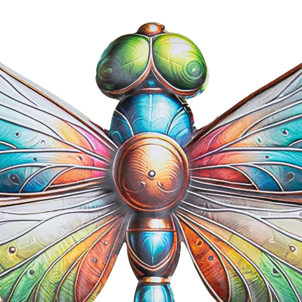 Anna's Collection Tuindecoratie libelle - 37 x 42 cm - metaal