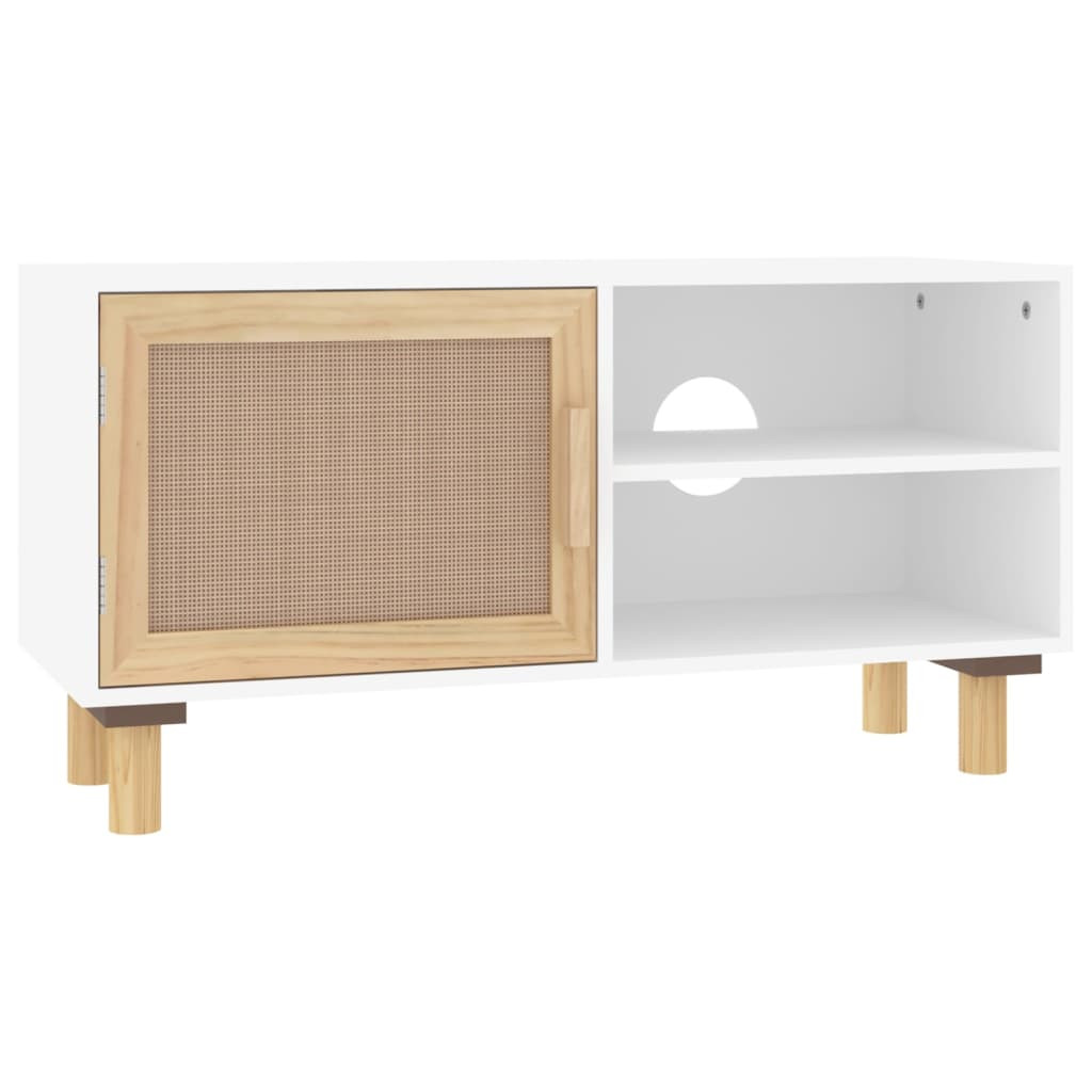 Szafka Pod Telewizor Biały Stolik Półka Szafka RTV80x30x40 cm