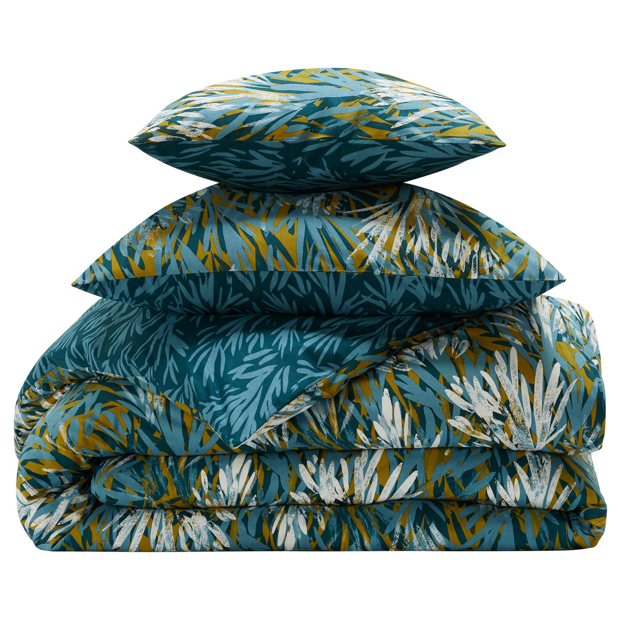 MARINS - Housse de couette 240x220 bleu en coton