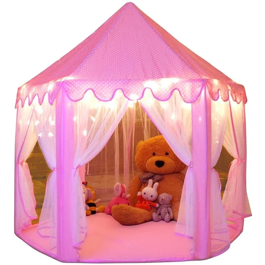 Princess Castle Play Tent for Girls Playhouse (55x 53) - 1pc