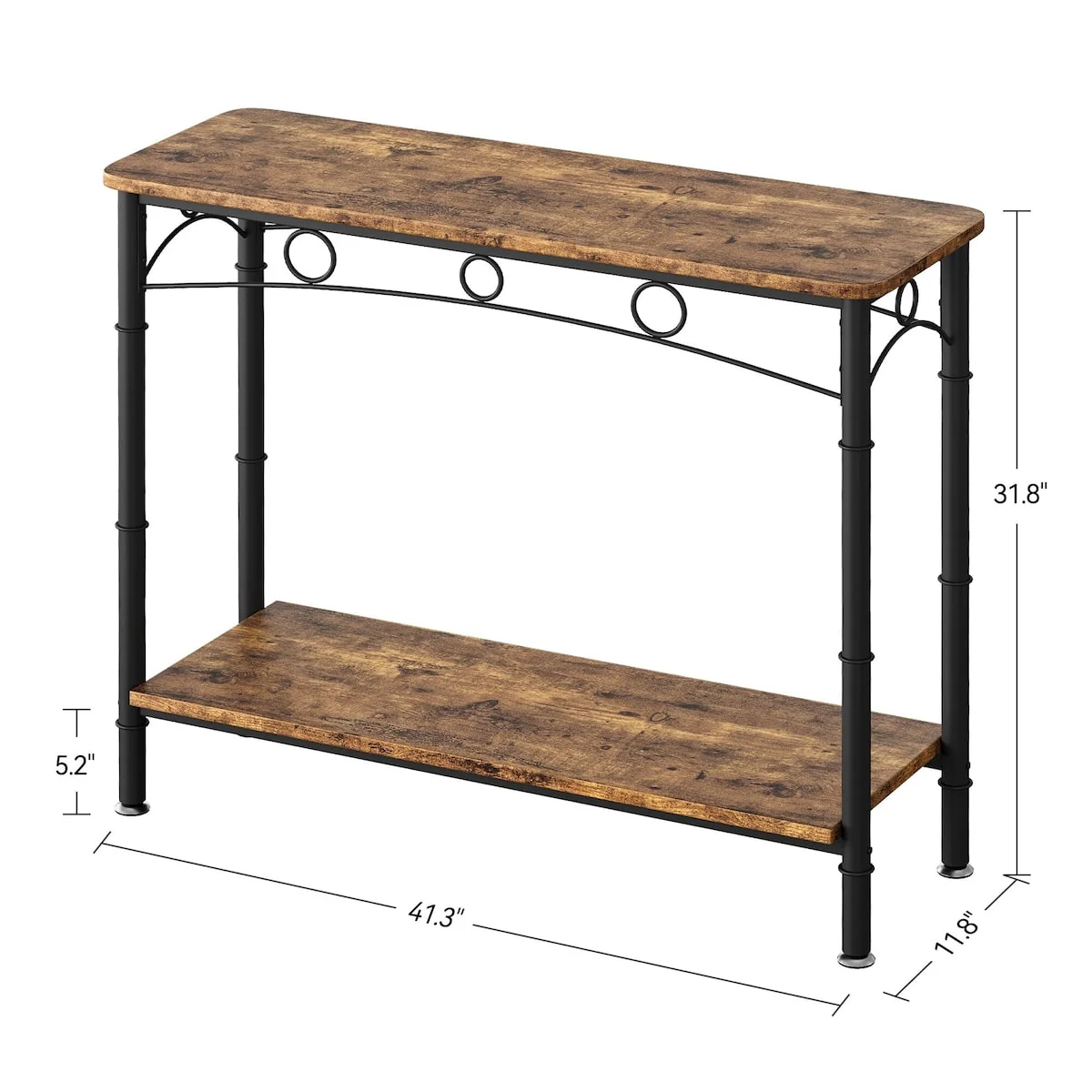 2 Tier Entryway Table,Console Tables with Storage