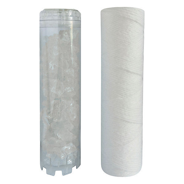 Aquawater - Kit STANDARD - Lot de 2 cartouches (1 filtration   1 anticalcaire) - Durée : 12m